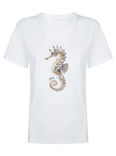 Liu •jo Liu Jo Women's Fashion T-shirt In Bianco