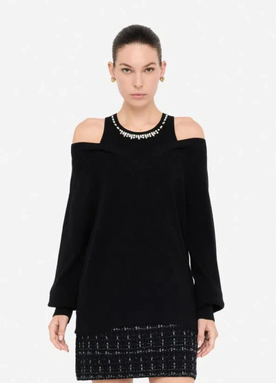 Liu •jo Women's Knitwear Liu Jo Mf5126 Ma85q 22222 In Black