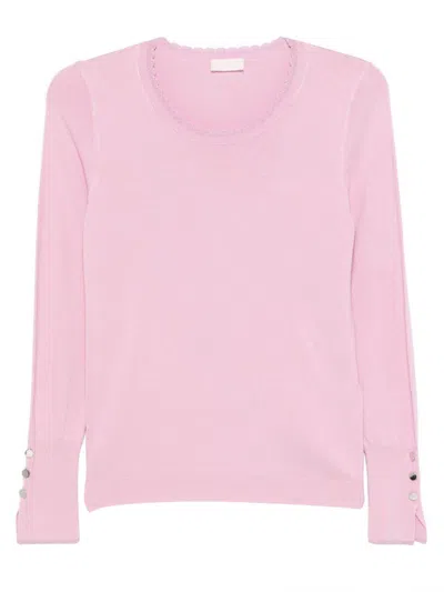 Liu •jo Women's Knitwear Liu Jo Wf4574 Ms49i 432 In Pink
