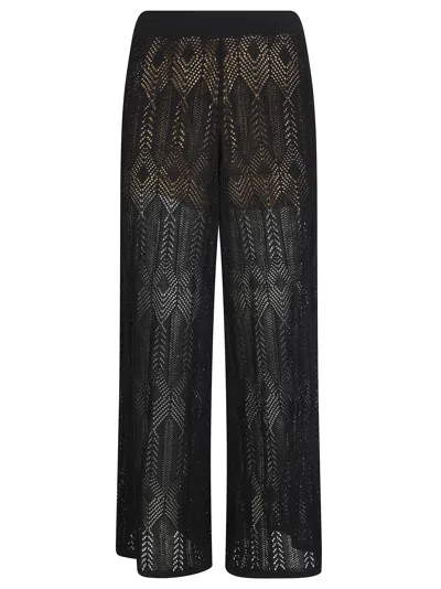 Liu •jo Liu Jo Women's Long Sweater Trousers In Black