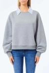 Liu •jo Women's Sweatshirt Liu Jo Uf5254 F0873 03658 In Gray