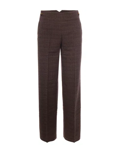 Liu •jo Liu Jo Women's Tailored Wide-leg Trousers In Classic Tartan