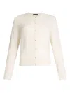 Liu •jo Wool And Alpaca Cardigan In White