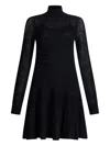 Liu •jo Wool And Alpaca Dress In Black