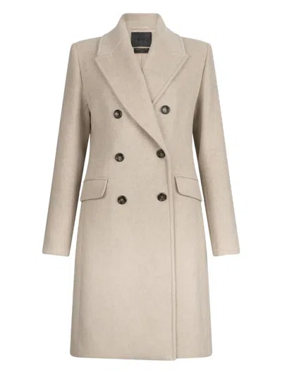Liu •jo Wool-blend Coat In Neutral