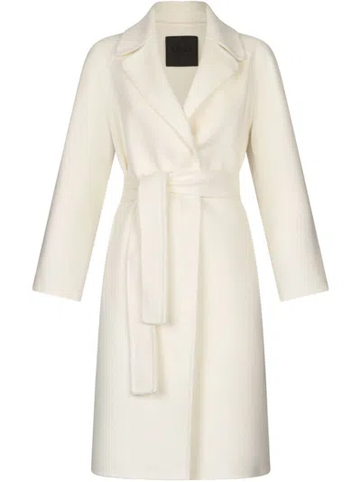Liu •jo Wool-blend Coat In White