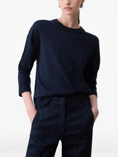 Liu •jo Wool Blend Sweater In Blue
