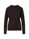 Liu •jo Wool Blend Sweater In Brown