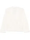 Liu •jo Wool Cardigan In White