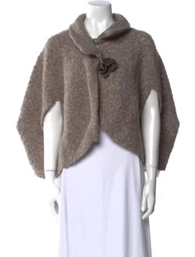 Pre-owned Liu •jo Wool Cowl Neck Sweater W/ Tags In Neutral