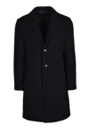 Liu •jo Wool Polyamide Coat - Black In Black