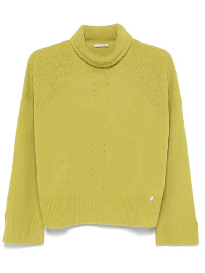 Liu •jo Wool Sweater In Green