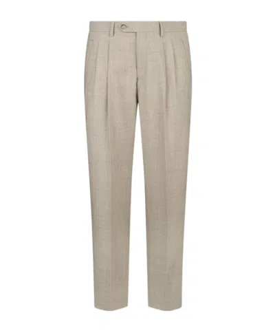 Liu •jo Wool Trousers With Darts In Brown
