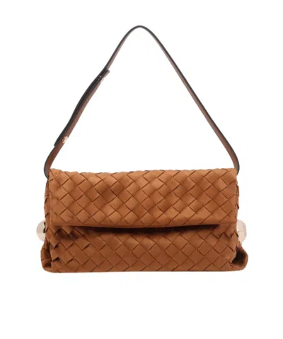 Liu •jo Liu Jo Wovened Clutch Bag In Brown