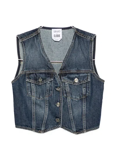 Liu •jo Liu Jo Liu Jo Charcoal Cotton Jacket In Multi