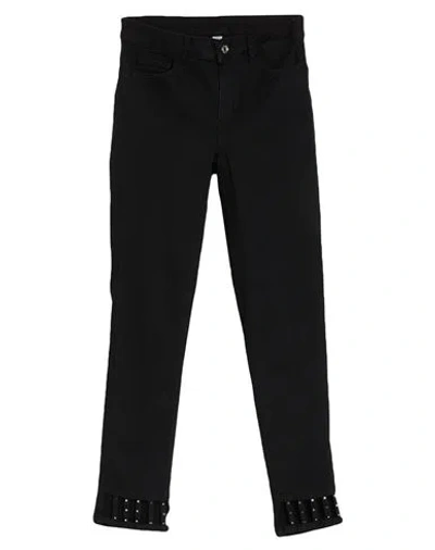 LIU •JO LIU •JO X ISKO WOMAN JEANS BLACK SIZE 33W-28L COTTON, MODAL, POLYESTER, ELASTANE