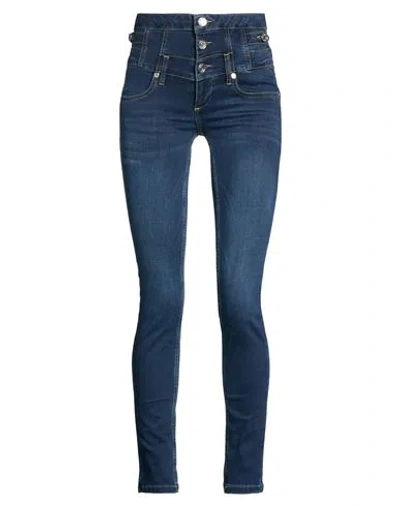Liu •jo X Isko Woman Jeans Blue Size 29w-30l Cotton, Modal, Polyester, Elastane In Black