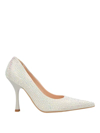 Liu •jo X Leonie Hanne Crystal-embellished 100mm Pumps In Metallic