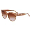 Liu •jo Yellow Acetate Sunglasses In Brown