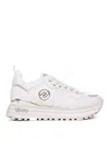 Liu •jo White Maxi Wander Sneakers In White