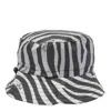 Liu •jo Zebra Motif Bucket Hat In Black