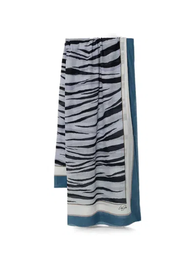 Liu •jo Zebra-print Scarf In Multi