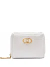 Liu •jo Zip Around Wallet With Logo In White
