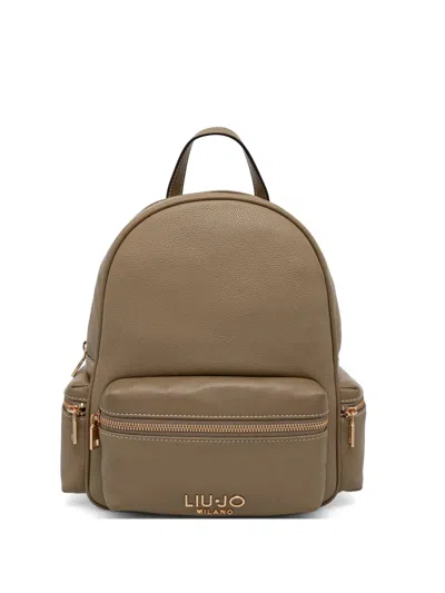 Liu •jo Zip-detail Backpack In Brown