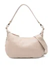 Liu •jo Zip-detail Curved Bag In Neutral