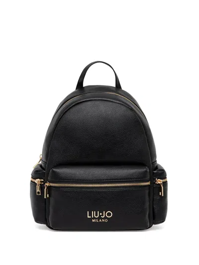 Liu •jo Zip-fastening Studded Backpack In Black