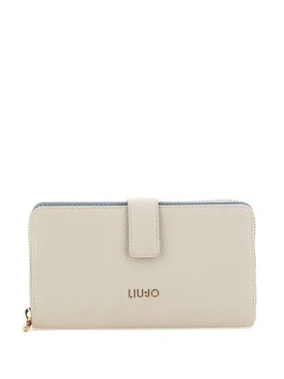 Liu •jo Faux-leather Wallet In Neutral