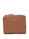 Liu •jo Zip Leather Wallet In Brown