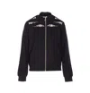Liu •jo High Collar Black Sweatshirt With Pearl Embellishments In Black