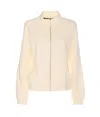 Liu •jo Liu Jo White Zip-up Sweatshirt With Pockets In White