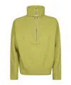 Liu •jo Liu Jo Zip-up Roll Neck Jumper In Green