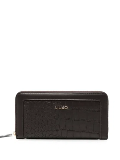Liu •jo Zip-around Wallet In Brown