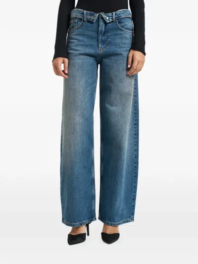 Liu •jo Zip-detail Jeans In Blue