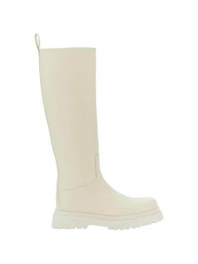 Liu •jo Zip-fastening Leather Boots In Neutral