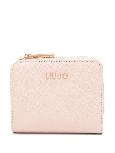 Liu •jo Zipped Card Holder In Pink