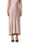 Liu •jo Liu Jo Zipped Satin Maxi Skirt In Pink