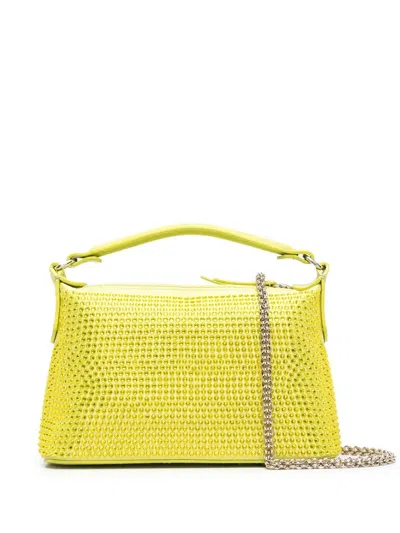 Liu •jo Zipped Top-handle Tote In Green