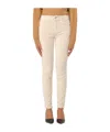 Liu •jo Zippered Five-pocket Jeans In White