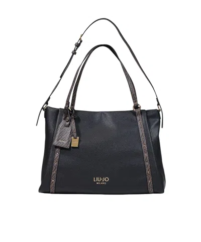 Liu •jo Zippered Handbag In Black