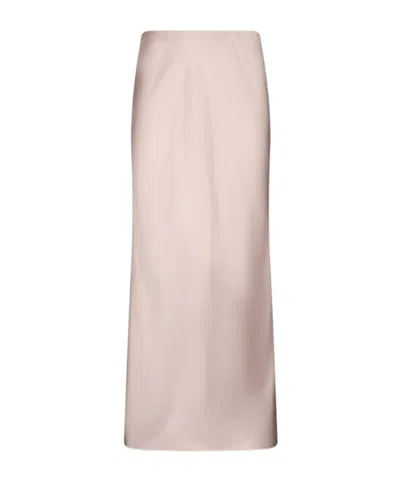LIU •JO LIU JO ZIPPED SATIN MAXI SKIRT