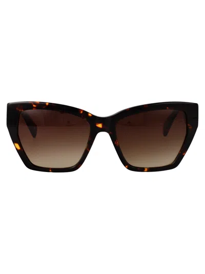 Liu •jo Liu Jo Rectangular Sunglasses Lj815 S 244 In Brown