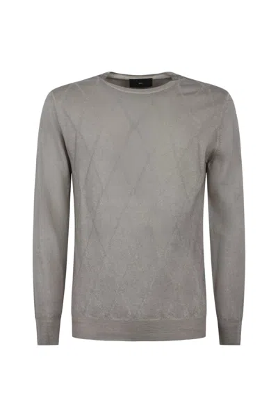 Liujo Liu.jo - 246 Pullover Dark Greige M223p202giroargyle In Gray