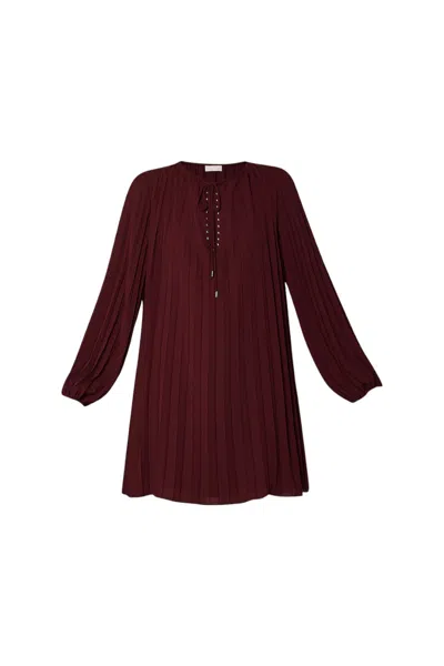 Liujo Liu.jo - 91718 Melanz Red Dress. Mf3399t0414 In Burgundy