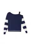Liujo Liu.jo - D5174 Blue/ivory Jersey Ta4112ms36l In Blue