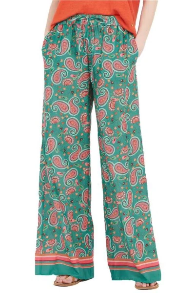 Liujo-beachwear Liu.jo Beachwear - S9733 Pants Cachemire Fol.green Va2100ts009