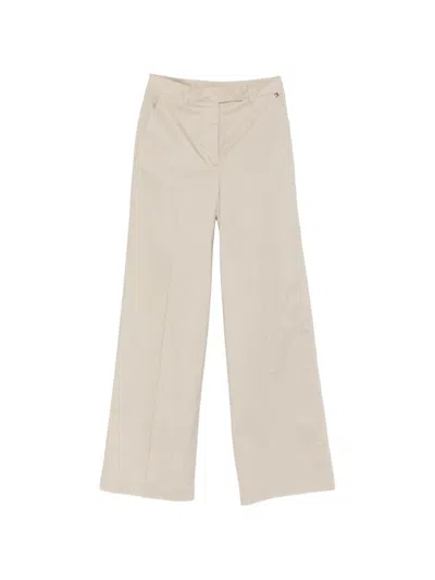 Liujo Beige Casual Trousers  In White